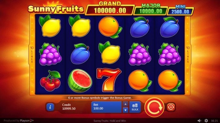 Sunny fruits slot review